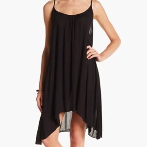 Nordstroms Elan Black Flowing Swim Cover-Up Slip Size M